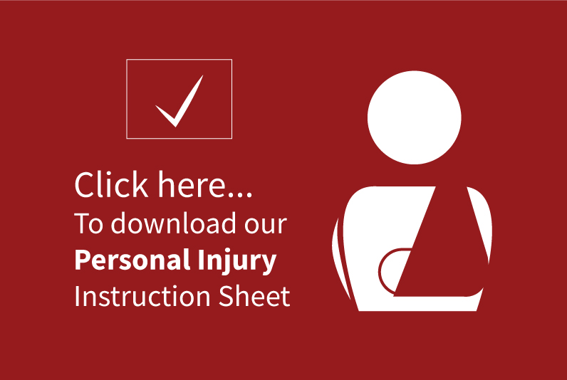Personal Injury Instruction Sheet