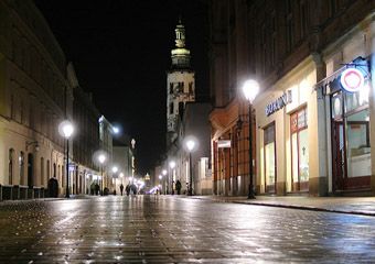 street in Irleand at night